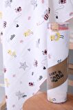 Babyhola Pamuklu Uğur Böceği 85x90 cm Bebek Battaniyesi Mavi